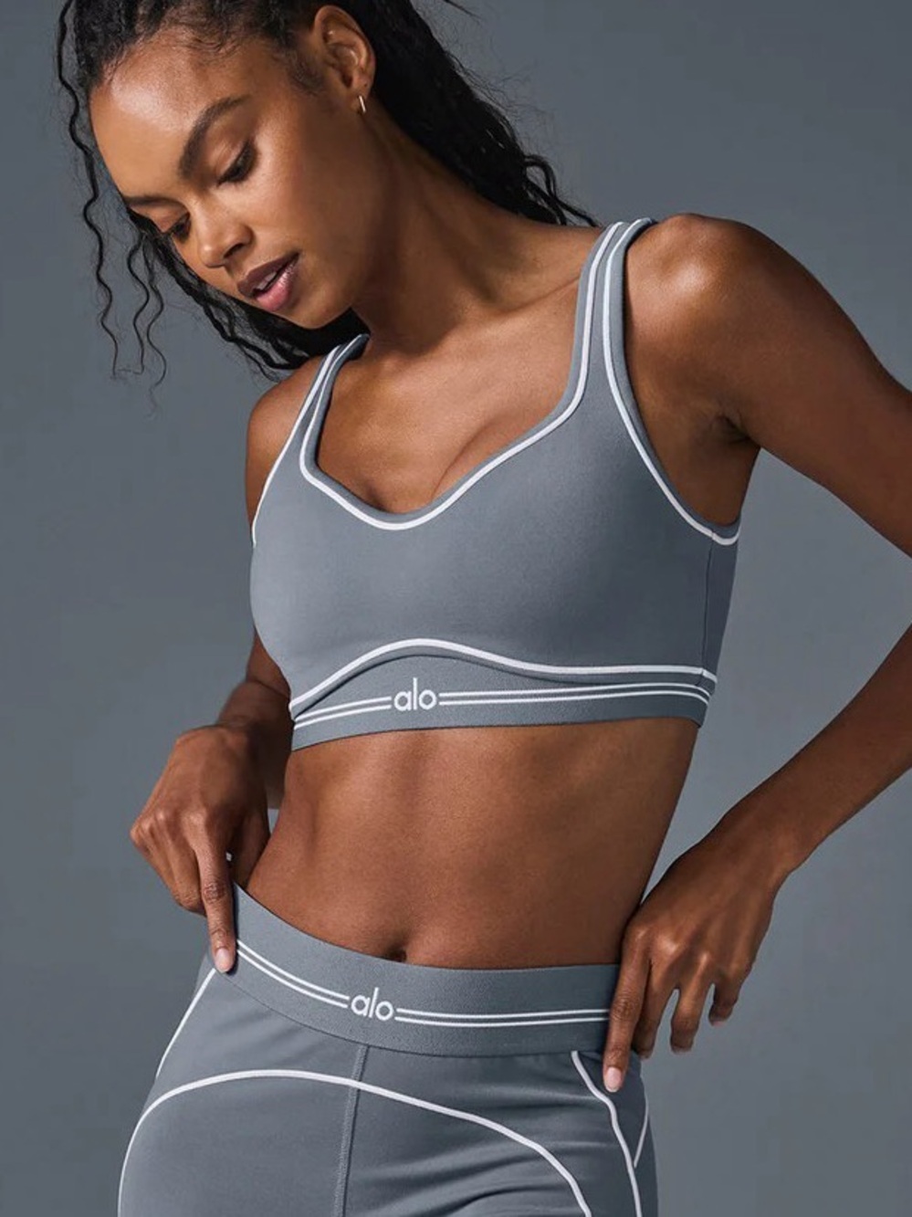 Alo Airbrush Heart Throb Bra